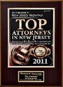 As Published in New Jersey Magazine | Top Attorneys in New Jersey | Selected By Peer Recognition & Professional Achievement | Top Attorneys | Thomas N. Torzewski, Esq. | 2011