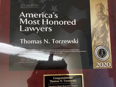 The American Registry | America's Most Honored Lawyers | Thomas N. Torzewski | 2020